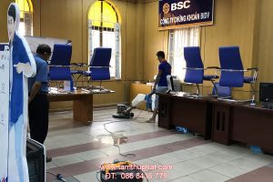 vệ sinh ngân hàng bidv